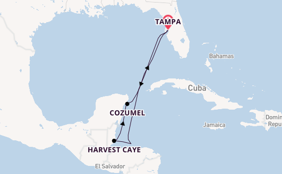 Westelijke Caraïben vanaf Tampa, Verenigde Staten met de Norwegian Gem