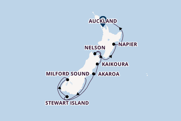 New Zealand from Timaru, New Zealand with the Scenic Eclipse II