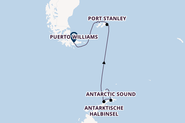 Südamerika ab King George Island, Antarktis auf der Silver Endeavour