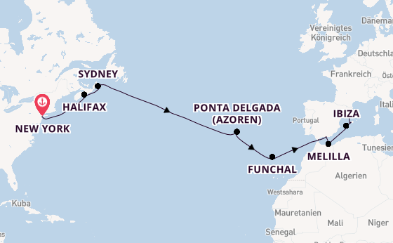 Transatlantik ab New York auf der Norwegian Escape