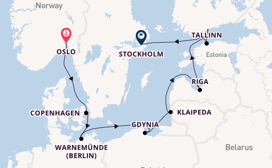 Norway from Oslo, Norway with the MSC Magnifica