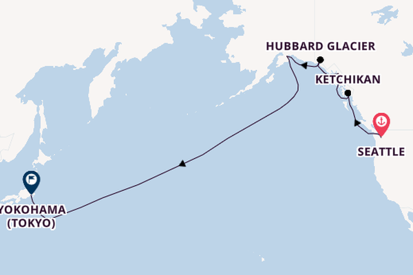 Transpacific from Seattle, Washington with the Discovery Princess