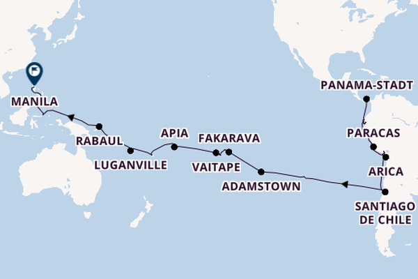 Transpazifik ab Panama-Stadt, Panama auf der VASCO DA GAMA