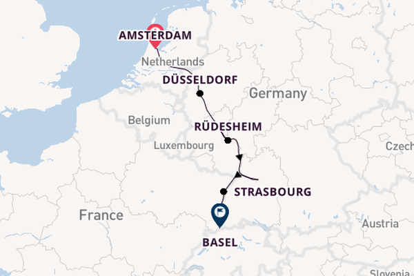 Rhine River, Europe from Amsterdam, Netherlands with the AmaViola