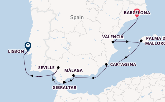 Western Mediterranean from Barcelona, Spain with the Azamara Journey