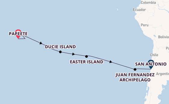 French Polynesia from Papeete, Tahiti, French Polynesia with the Seabourn Pursuit