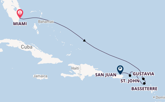 Caribbean vanaf Miami, Verenigde Staten met de EXPLORA III