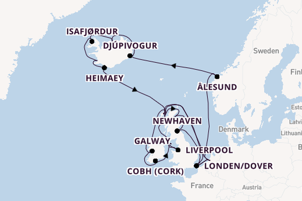 Britse Eilanden vanaf Rotterdam, Nederland met de Nieuw Statendam