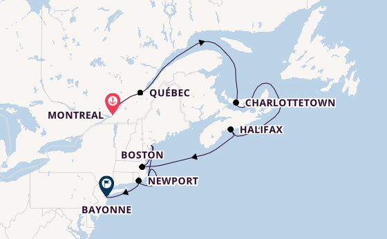 USA Ostküste ab Montreal, Kanada auf der Silver Shadow