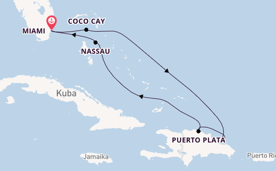 Karibik ab Miami auf der Allure of the Seas