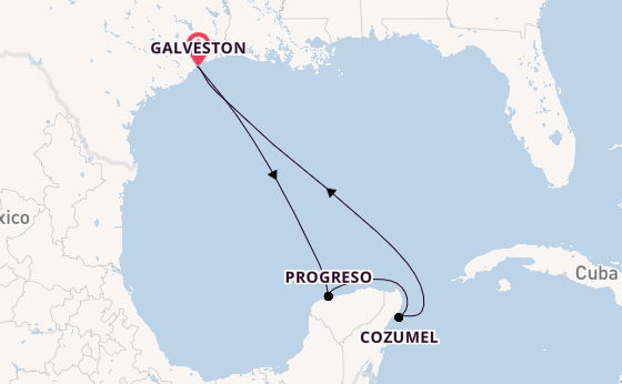 Western Caribbean from Galveston, Texas with the Carnival Miracle