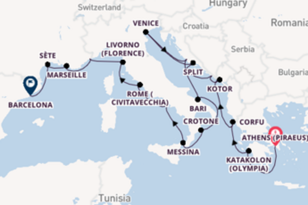 Voyage with Viking Ocean Cruises from Athens