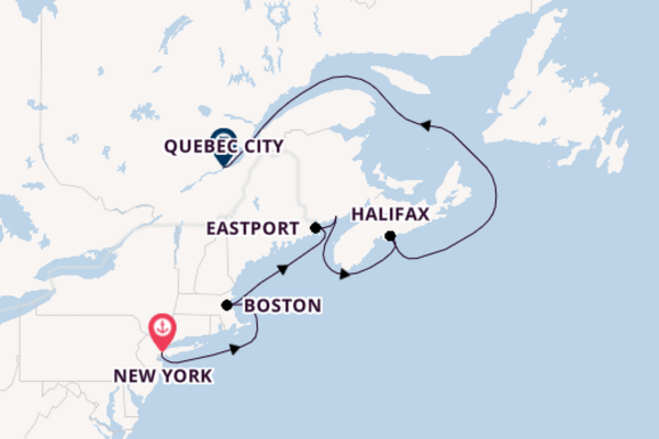 Nautical Northwest NYC to Quebec City