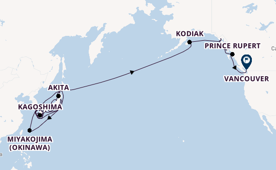 Transpacific from Tokyo, Japan with the Seabourn Encore