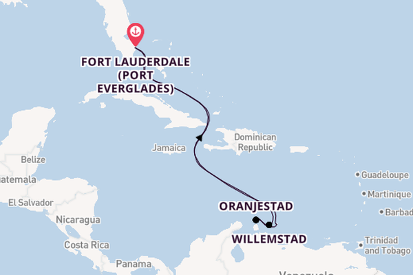 Southern Caribbean from Fort Lauderdale (Port Everglades), Florida with the Celebrity Beyond