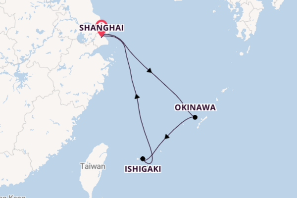 Japan from Shanghai with the Spectrum of the Seas