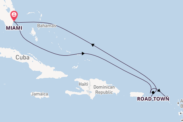 Eastern Caribbean from Miami, Florida with the Allura