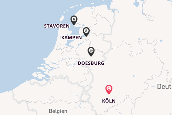 Ijssel ab Köln, Deutschland auf der MS VistaGracia