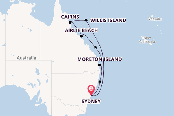 Australia from Sydney, Australia with the Carnival Splendor