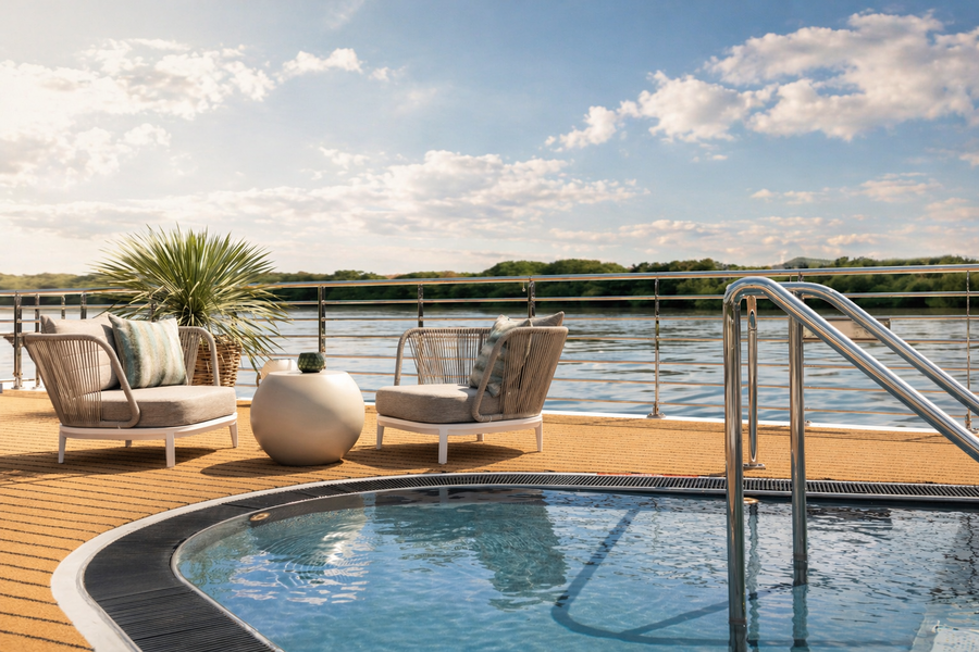 Donau vanaf Passau, Duitsland met de Amadeus Nova