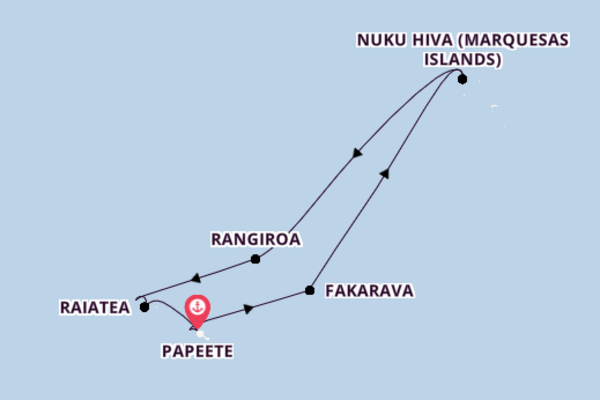 French Polynesia from Papeete, Tahiti, French Polynesia with the Seven Seas Voyager