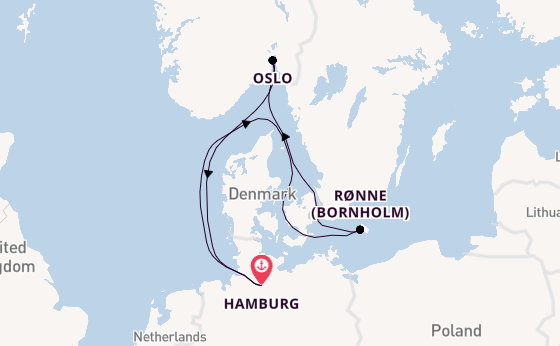 Norway from Hamburg, Germany with the HANSEATIC nature