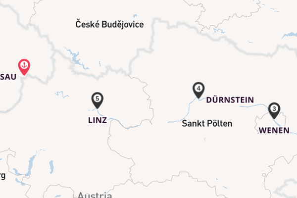 Donau vanaf Passau, Duitsland met de A-ROSA RIVA