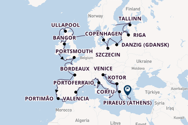 Mediterranean from Stockholm, Sweden with the Azamara Quest
