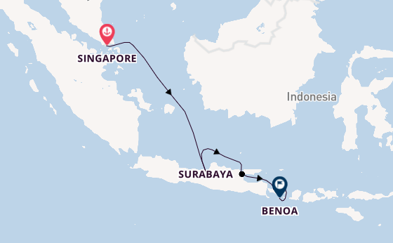 South East Asia from Singapore, Singapore with the Azamara Pursuit