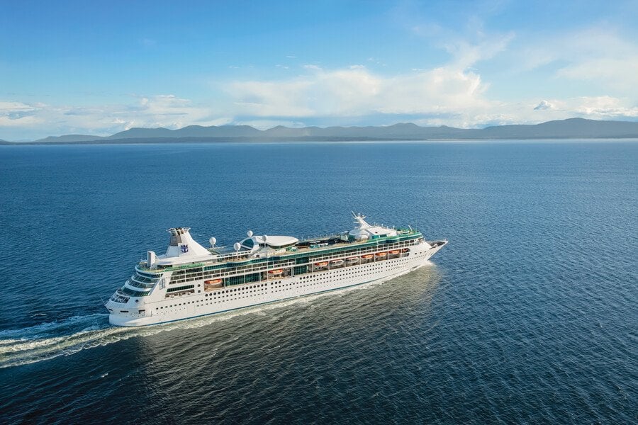 at sea