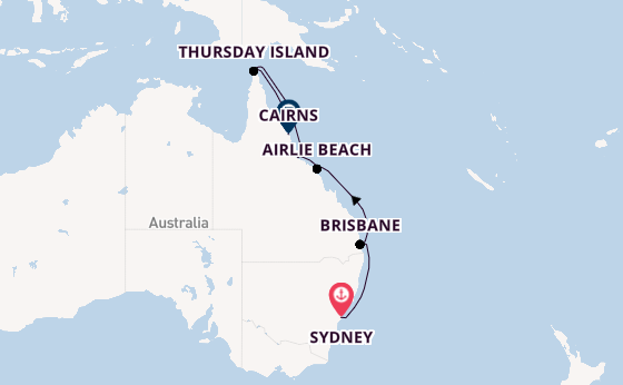 Australia from Sydney, Australia with the Seven Seas Navigator