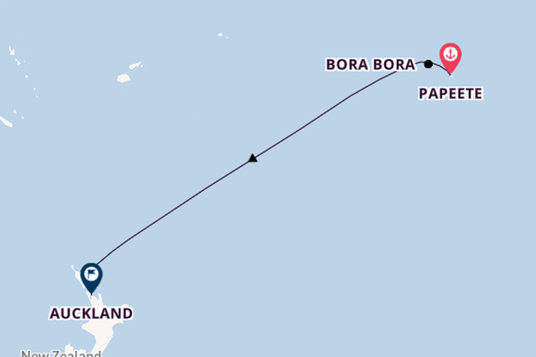 French Polynesia from Papeete, Tahiti, French Polynesia with the Azamara Onward