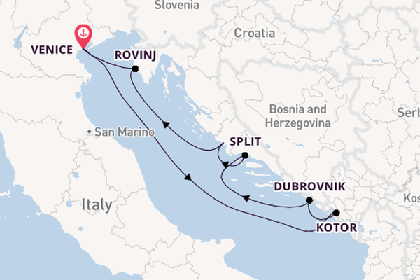 Mediterranean Sea from Venice, Italy with the Evrima