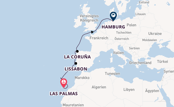 Kanarische Inseln ab Las Palmas, Gran Canaria auf der Mein Schiff Relax