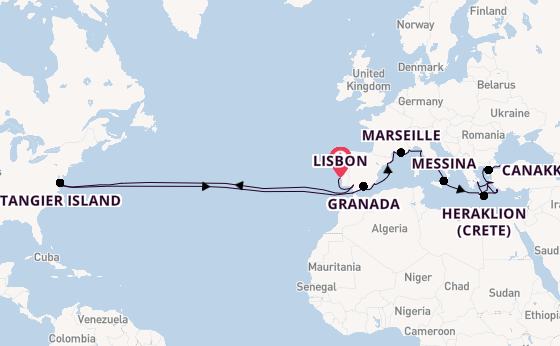 Transatlantic from Lisbon, Portugal with the Viking Mira
