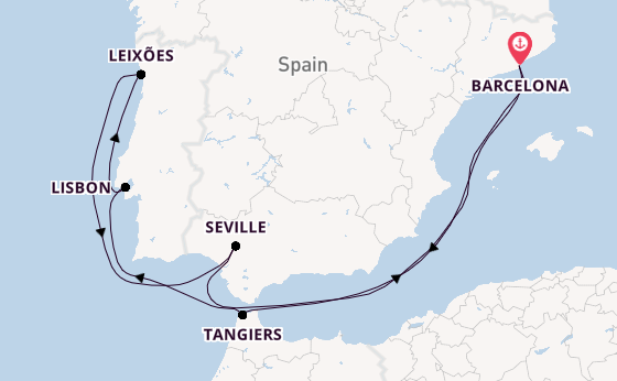 Western Mediterranean from Barcelona, Spain with the Celebrity Equinox