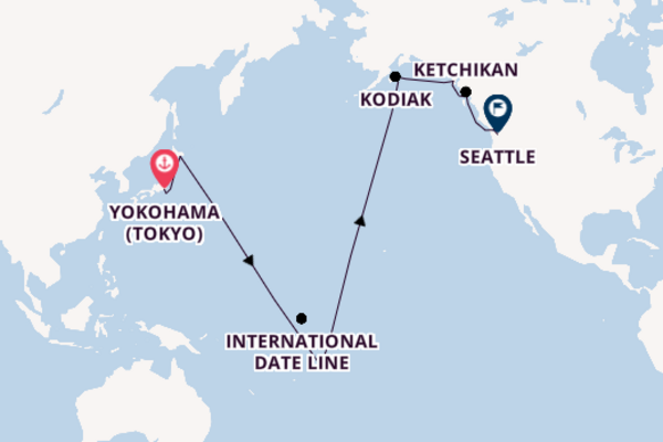 Luxury Asia to Alaska with North Pacific Crossing