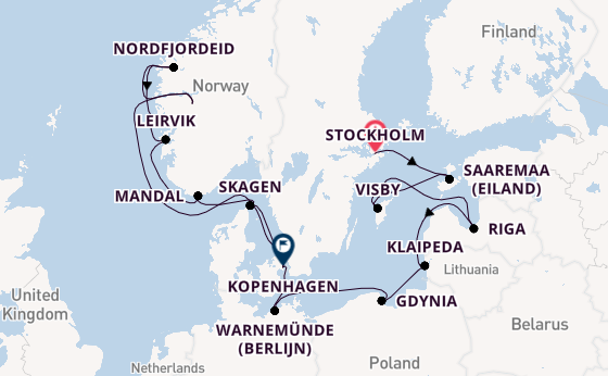 Noorwegen vanaf Stockholm, Zweden met de Explora V