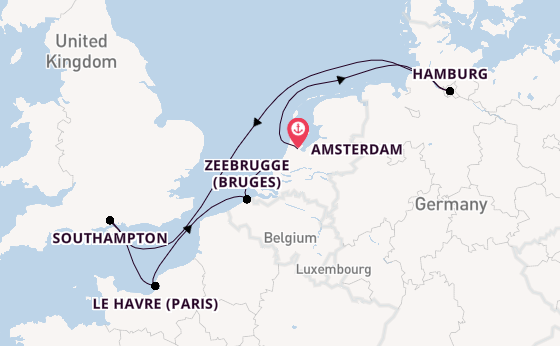 British Isles from Amsterdam, Netherlands with the MSC Preziosa