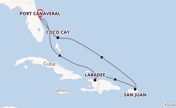 Caribbean vanaf Port Canaveral, Verenigde Staten met de Harmony of the Seas®