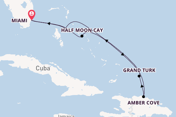 Caribbean vanaf Miami, Verenigde Staten met de Zuiderdam