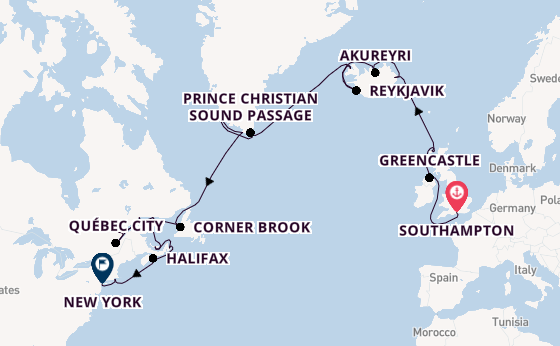 Transatlantic from Southampton, England with the EXPLORA III