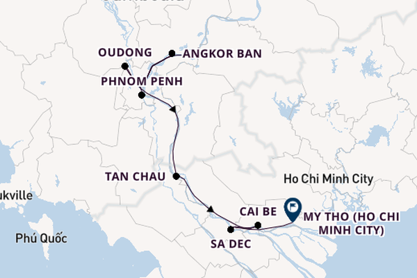 South East Asia from Kampong Cham, Cambodia with the AmaDara