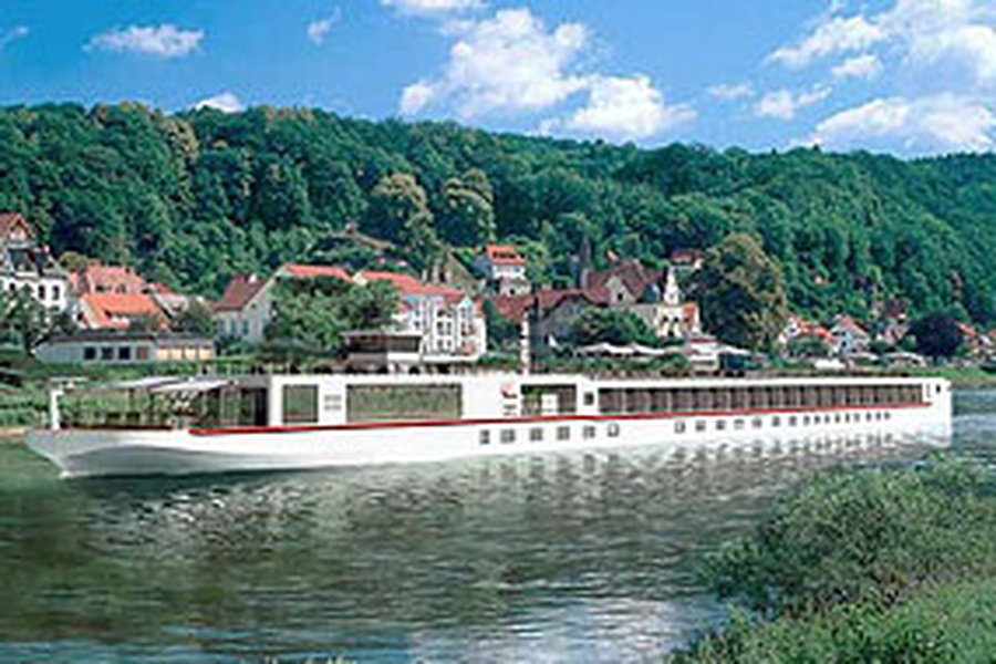Elbe from Wittenberg, Germany with the Viking Beyla