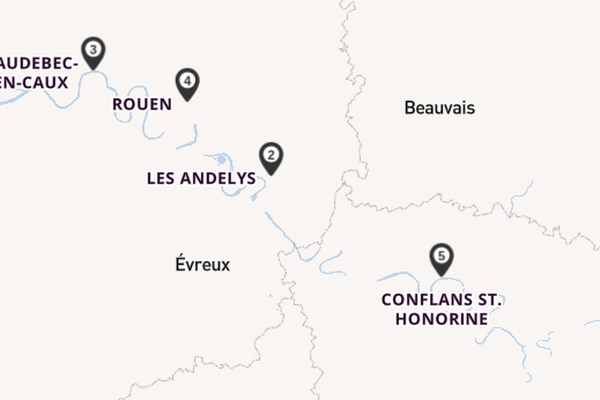 Seine ab Paris, Frankreich auf der SEINE COMTESSE