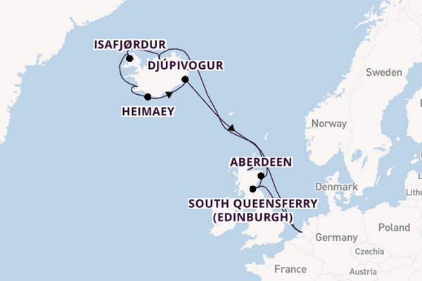 Arctica vanaf Rotterdam, Nederland met de Rotterdam