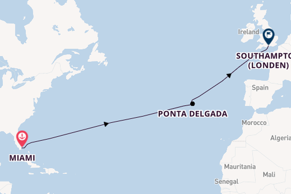 trans-Atlantisch vanaf Miami, United States met de Norwegian Breakaway