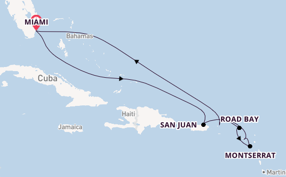 Caribbean from Miami, Florida with the Seabourn Quest
