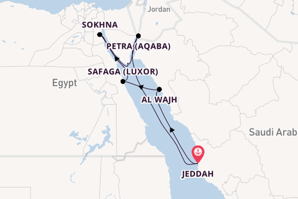 Middle East from Jeddah, Saudi Arabia with the Explora V