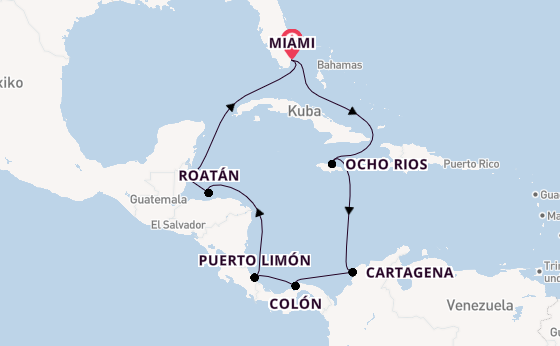 Mittelamerika ab Deutschland auf der MSC Poesia